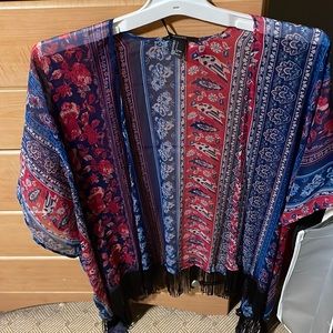 Multicolor sheer cardigan